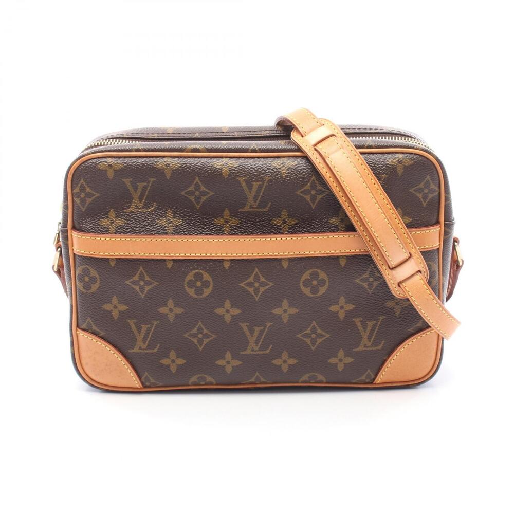 Louis Vuitton Trocadero Monogram Canvas Leather Shoulder Bag Brown